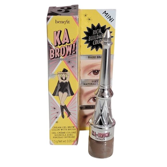 Set of 2 Benefit KA BROW Gel Cream and Brush Mini Shade 3 Medium Two NIB - Picture 4 of 16